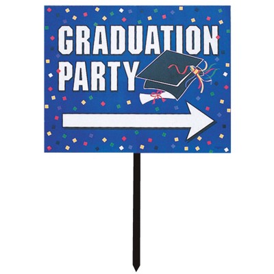 3ct Graduation Yard Signs Blue