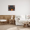 Stupell Industries Autumn Blessings Fall Leaves Pumpkin Black Framed Floater Canvas Wall Art - 2 of 4