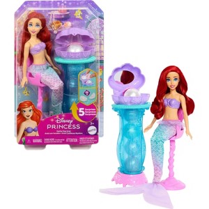 Disney Princess Ariel Vanity Pop Mermaid 11.8" Fashion  Doll and Vanity with 5 Pop-Up Surprises - 1 of 4