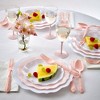 Silver Spoons Elegant Disposable Plastic Plates for Party, Heavy Duty White Disposable Plate Set, (10 PC) - Chateau - 2 of 2