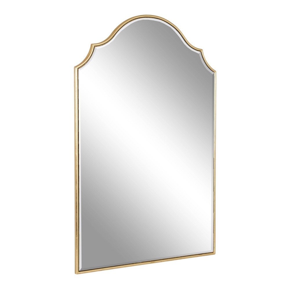 Photos - Wall Mirror 24"x36" Leanna Framed Arch  Gold - Kate & Laurel All Things Dec