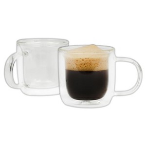 Mr. Coffee Salon 2 piece Double Wall Insulated Glass Mug Set - 1 of 4