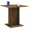 vidaXL Dining Table - Smoked Oak Engineered Wood Modern Style - Ideal for Kitchen & Restaurant - Square Shape with Stable Base - 31.5" x 31.5" x 29.5" - 3 of 4