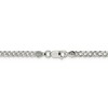 Black Bow Jewelry 3.8mm, Sterling Silver Solid Pave Curb Chain Necklace - 4 of 4