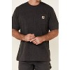 Carhartt Men's Loose Fit Heavyweight Logo Pocket Work T-Shirt - K87-CRH - 3 of 4