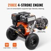 VEVOR Gas Pressure Washer, 3500 PSI 2.6 GPM, Gas Powered Pressure Washer with Aluminum Pump, Spray Gun and Extension Wand, 5 Nozzle Set, Black - 4 of 4