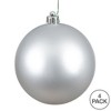 Vickerman Silver Ball Ornament - 3 of 4