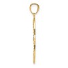 Black Bow Jewelry 14k Yellow Gold & White Rhodium Plated Hand of God Pendant, 17 x 29mm - 2 of 4