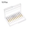 Unique Bargains Titanium Coat Carbide End Engraving CNC 1/8" Shank Router Bits 10 Pcs - 4 of 4
