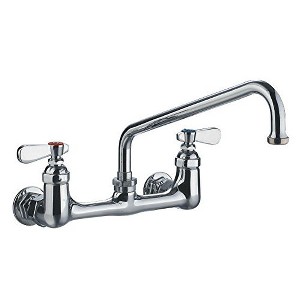 ALFI Heavy Duty Wall Mount Utility Faucet with an Extended Swivel Spout and Lever Handles - 1 of 1