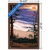 Trends International Lantern Press - Lake Michigan, Sunset on Beach Framed Wall Poster Prints - 3 of 4