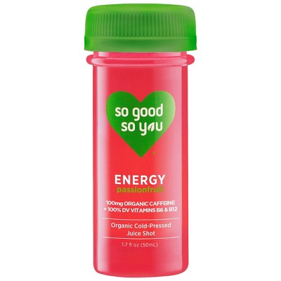 So Good So You Energy Passionfruit Organic Probiotic Shot - 1.7 fl oz