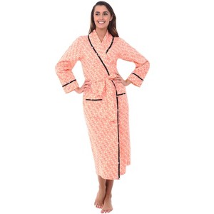 ADR Women's Lightweight Cotton Robe, Cozy Summer Bathrobe for Her - 1 of 4