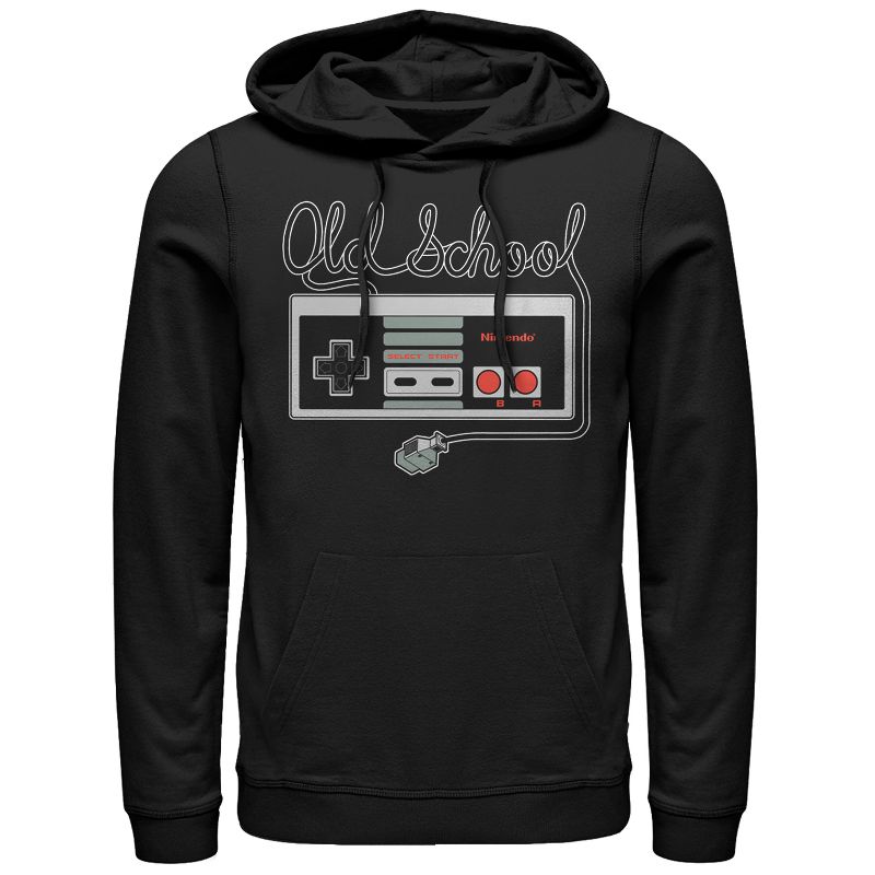 Men's Nintendo Old School NES Controller Pull Over Hoodie, 1 of 4