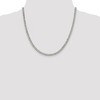 Black Bow Jewelry 4.25mm Sterling Silver Diamond Cut Rambo Flat Curb Chain Necklace - 2 of 4