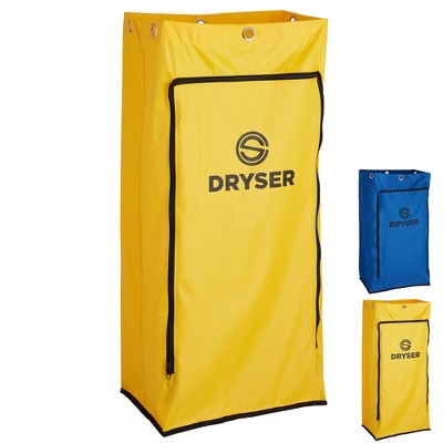 Rubbermaid Commercial Janitor Cart With Zipper Yellow Vinyl Bag