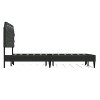 Glenwillow Home Curta Upholstered Platform Bed, Clipped Nailhead Trim with Button Tufting, Mattress Foundation, No Box Spring, Gray, California King - 4 of 4