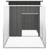 vidaXL Rabbit Cage Anthracite 78.7 in.x35.8 in.x39.4 in. Galvanized Steel - 4 of 4