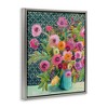 Stupell Industries Patterned Modern Flower Bouquet Floating Frame Canvas Art - 2 of 4