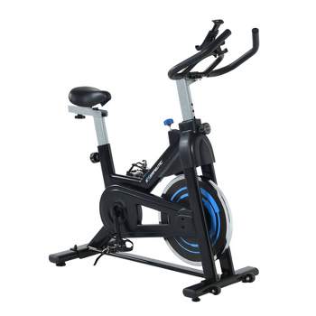 EXERPEUTIC Bluetooth Indoor Cycling Bike - Black/Blue