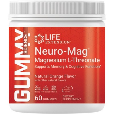 Gummy Science Neuro-Mag Magnesium L-Threonate by Life Extension  -  60 Gummy