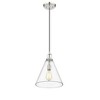 Harper Glass Pendant Light - 11.5" Dimmable Fixture for Kitchen, Bathroom & Living Room - 2 of 4