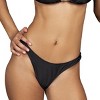 LECHERY® Women's Lustrous High-Cut Thong Bikini Swim Bottom - 2 of 2