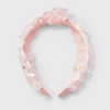Girls' Sequin Flower and Top Knot Headband - Cat & Jack™️ - 2 of 3