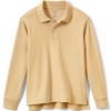 Lands' End School Uniform Kids Long Sleeve Interlock Polo Shirt - 2 of 4