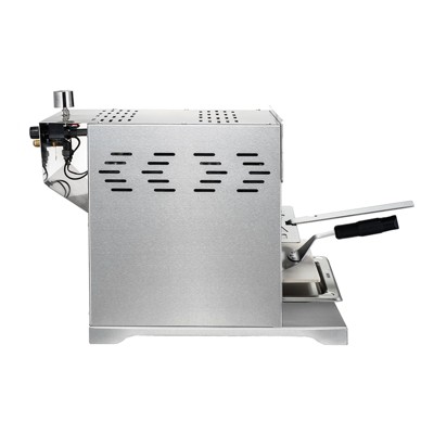 Gyber Dutton 304 Stainless Steel Lightweight & Portable Camping Infrared Propane Gas Grill with Instant Ignition, Grease Tray and Pizza Stone, Silver