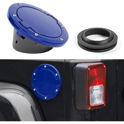 TruAIR Aluminum Gas Cap Cover Ð Fuel Door for Jeep Wrangler 2007Ð2018