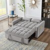 NicBex 52.5" Sofa Bed,Modern Convertible Loveseat Sofa with Adjustable Backrest & Storage Pockets,2-Seater Tufted Couch for Living Room - 3 of 4