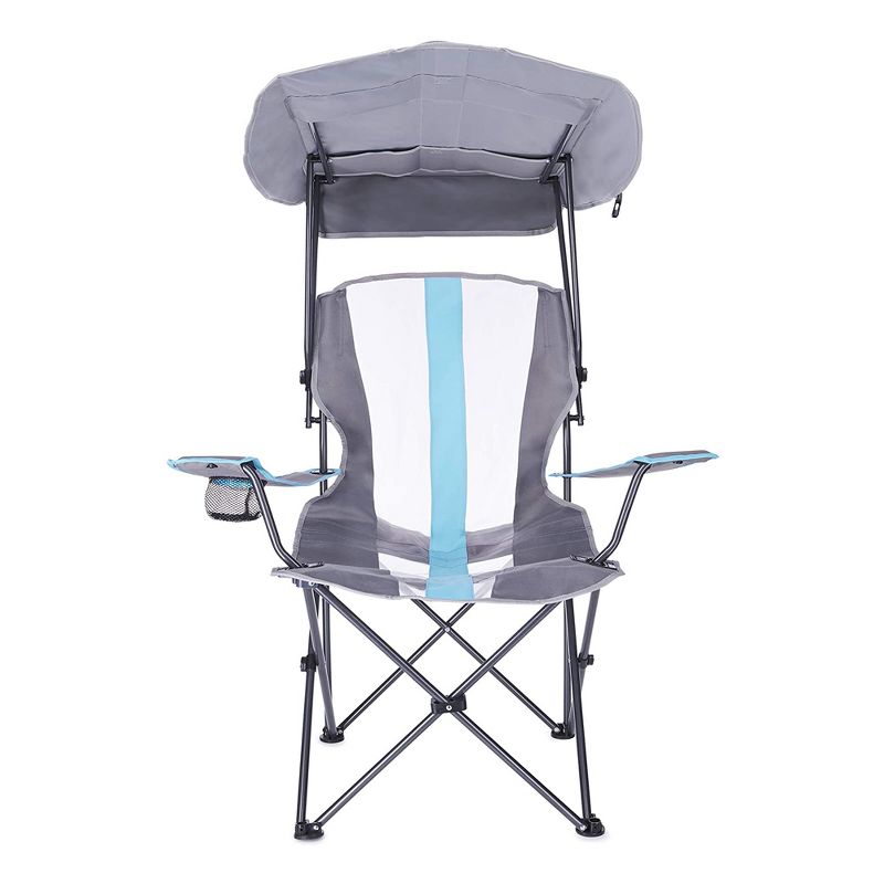 Kelsyus Premium Portable Camping Folding Outdoor Lawn Chair w/ 50+ UPF Canopy, Cup Holder, & Carry Strap, for Sports, Beach, Lake, Pool, 4 of 7