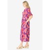 Woman Within Plus Size Petite Roll-Tab Sleeve Crinkle Shirtdress - 4 of 4