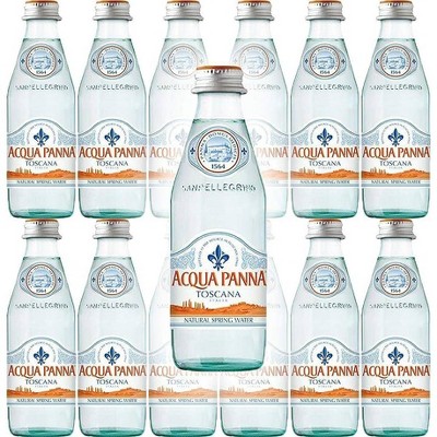 Acqua Panna - Natural Spring Mineral Water - 250 mL Glass Bottles - 12 Pack