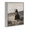 Stupell Industries Cowboy Lasso Western Photography Black Framed Giclee Art - 3 of 4