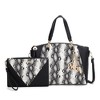 MKF Collection Addison Snake Embossed Women’s Tote Bag with matching Wristlet Pouch by Mia K - 2 of 4