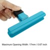 Unique Bargains Plastic Stainless Steel Storage Clips for Food Bag Sealing Paper File Photo 4 Pcs - 4 of 4