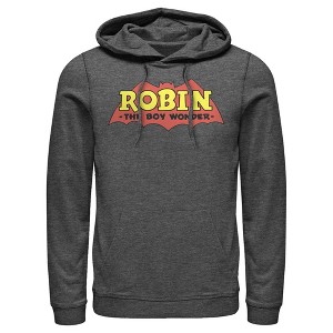 Men's Batman Logo Robin Boy Wonder Pull Over Hoodie - 1 of 3