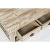 Jofran, Artisan's Craft Rustic Farmhouse Distressed Solid Wood Coffee Table - Gray - 3 of 4