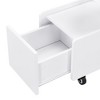NicBex Contemporary Mobile Coffee Table Sofa Side Table End Table with Lockable Wheels Center Table for Living Room, Office - 4 of 4