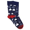 Rain Cloud Socks (Women's Sizes, Adult Medium) from the Sock Panda - 3 of 4