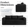 3-Seater Corduroy Boneless Sofa with Memory Foam, Comfy Deep Seat, and No Assembly - 4 of 4