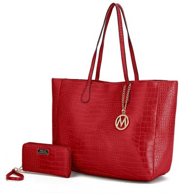MKF Collection Sadie Oversize Handbag Women Tote & Wallet Set by Mia K