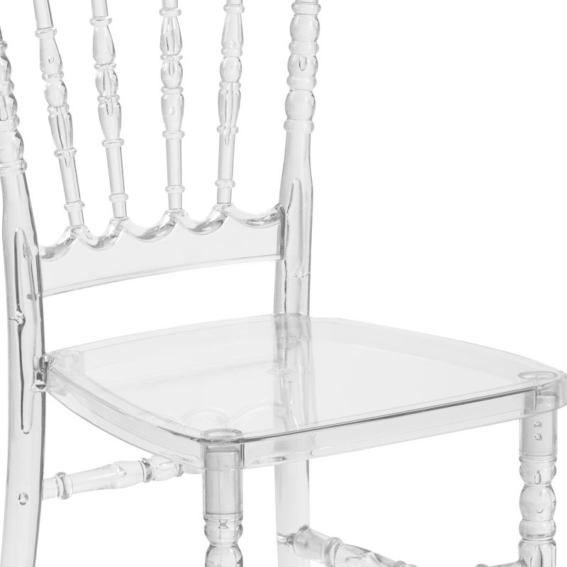 Flash Furniture Flash Elegance Crystal Ice Napoleon Stacking Chair, 6 of 12