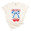 Simply Sage Market Coquette America Cherries Garment Dyed Tee - 2 of 4