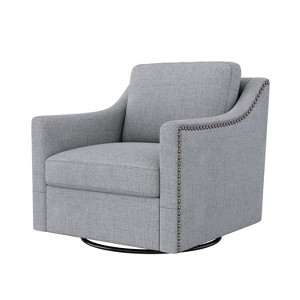 Ridstar Armchair 360 Degree Swivel For Living Room & Bedroom-Grey - 1 of 4