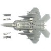Lockheed F-22 Raptor Stealth Aircraft "412th Test Wing, Edwards Air Force Base" US Air Force 1/72 Diecast Model by Hobby Master - 4 of 4
