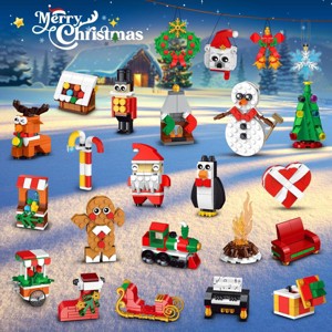 Cubimana Christmas Advent Calendar Building Sets, Christmas Countdown Calendar Hanging Ornaments for Christmas Tree Kids - 1 of 3