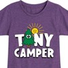 Girls' - Instant Message - Tiny Camper with Tree and Sun Fitted Short Sleeve Graphic T-Shirt - 2 of 4